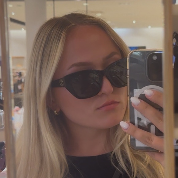 Gucci Black Cat-Eye Sunglasses